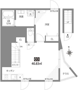 尾山台テラス【2階】の間取り