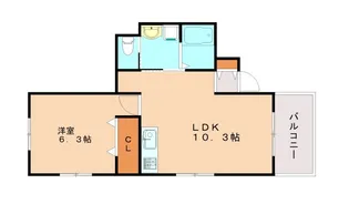 スカイハイツ【4階】の間取り