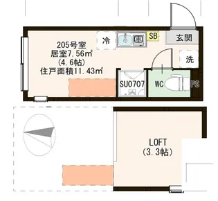 フェアリー東十条【2階】の間取り