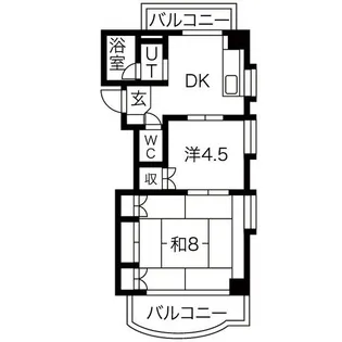 ISハイツ【2階】の間取り