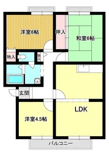 ホワイトガーデン壱番館【2階】の間取り