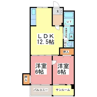 ロイヤルハイム田中【3階】の間取り