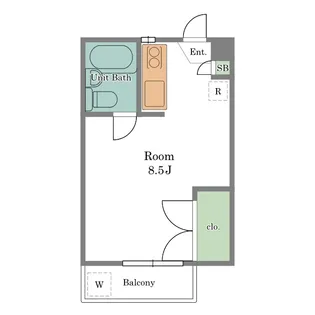モンテヴェール【1階】の間取り