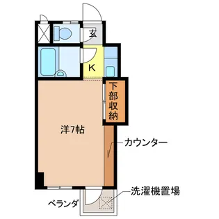 アカディーム I【3階】の間取り