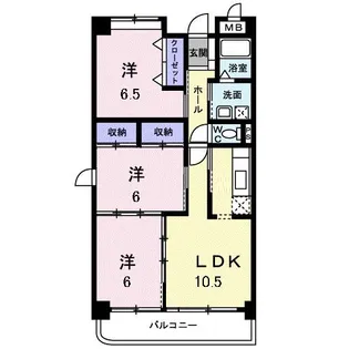 イルマーレ【3階】の間取り