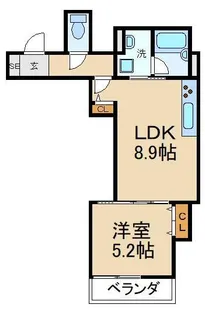 クリエオーレ大利元町【3階】の間取り
