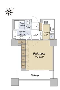 東京ツインパークス【21階】の間取り