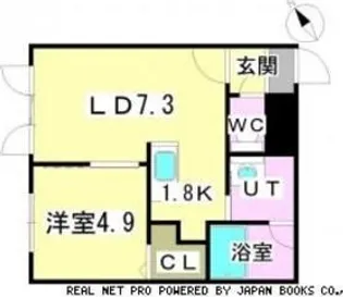 グランディール45【3階】の間取り