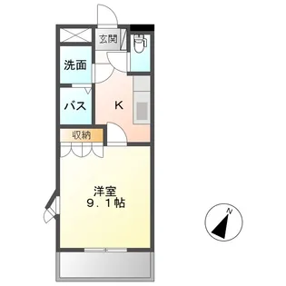シャトーリバティ【1階】の間取り