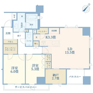 ディアナコート日本橋浜町【8階】の間取り