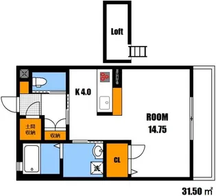 メロディ参番館【2階】の間取り