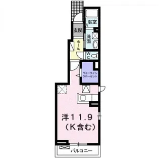 アルモニー串戸【1階】の間取り