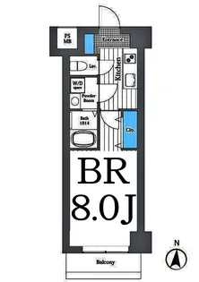 Mo・ai川崎西口【11階】の間取り