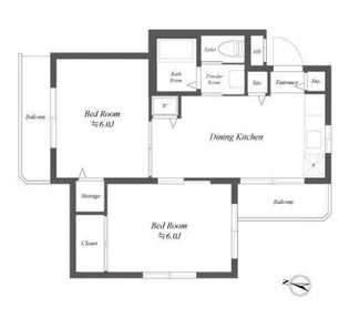 マグノリアイースト【1階】の間取り