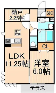クレール ド ルネ【1階】の間取り