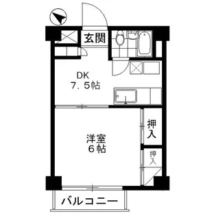 成城ロイヤルマンション【5階】の間取り