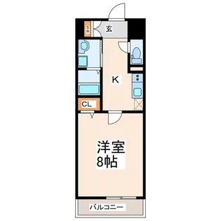 プランドール西子飼【2階】の間取り