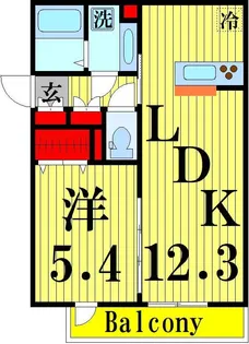 ファミユB【2階】の間取り