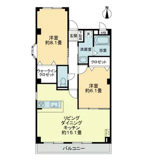 カサデル フェレオ【3階】の間取り