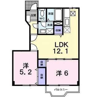 グレイス・メゾンB【1階】の間取り