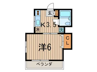 ピア目黒南【2階】の間取り