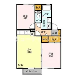 アプリコットメゾン【2階】の間取り