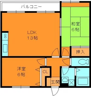 シンフォニーコート【2階】の間取り