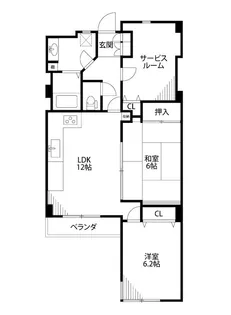 ロイヤルマンション【2階】の間取り