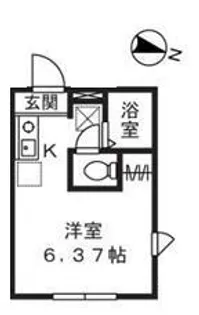 ティアラ溝の口弐番館【2階】の間取り