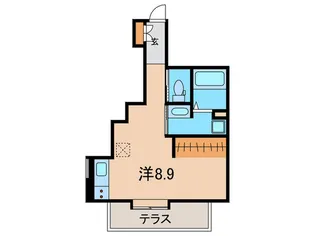 シーズン弦巻【1階】の間取り