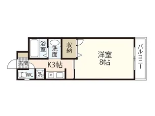 リバーサイド豊栄【3階】の間取り