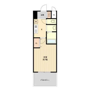 パークフラッツ金山【6階】の間取り