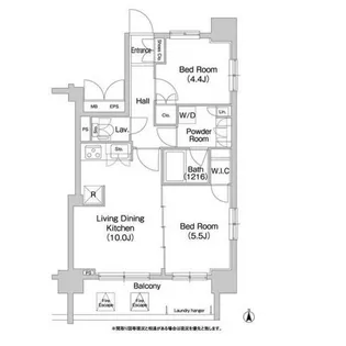 コンフォリア両国サウス【6階】の間取り