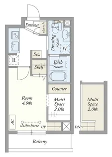 My Style vintage 若宮【2階】の間取り