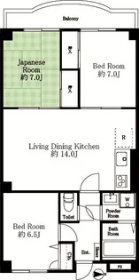 グランデール【5階】の間取り