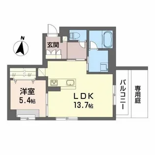 コンフォーザ【1階】の間取り