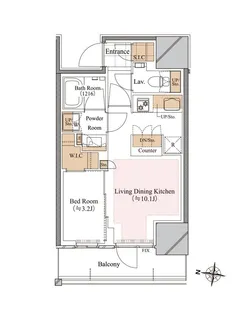 ブランシエスタ白山【12階】の間取り