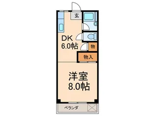 ハイム千代原【4階】の間取り