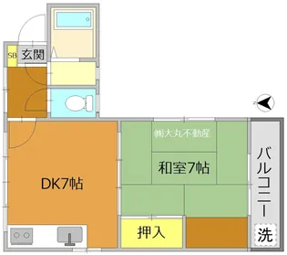 宇佐見ビル【2階】の間取り