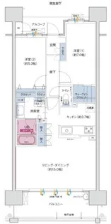 ザ・レジデンス大淀河畔【5階】の間取り