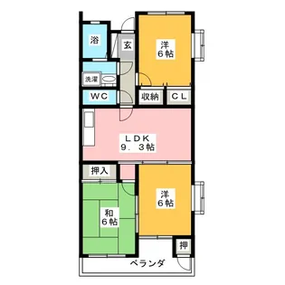 ブライトンハイツ【4階】の間取り