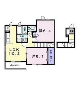 プロフォンパディ【2階】の間取り