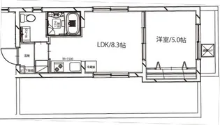 カーサフェリーチェ神谷【5階】の間取り