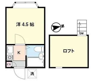アミューズ上高田【1階】の間取り