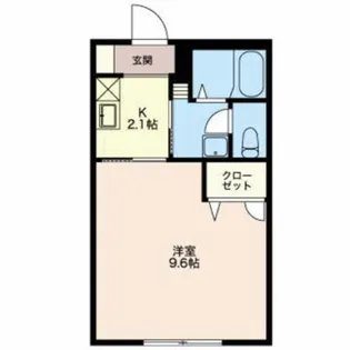 ヴィラージュWest【2階】の間取り