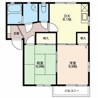 フレグランスフォルム【2階】の間取り