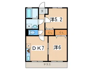Santafe壱番館【1階】の間取り
