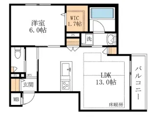 (仮称)木月4丁目メゾン【4階】の間取り