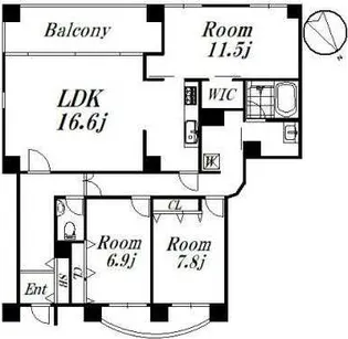 宮前ヴィレッジC棟【1階】の間取り