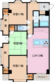 リアライズ千歳【8階】の間取り